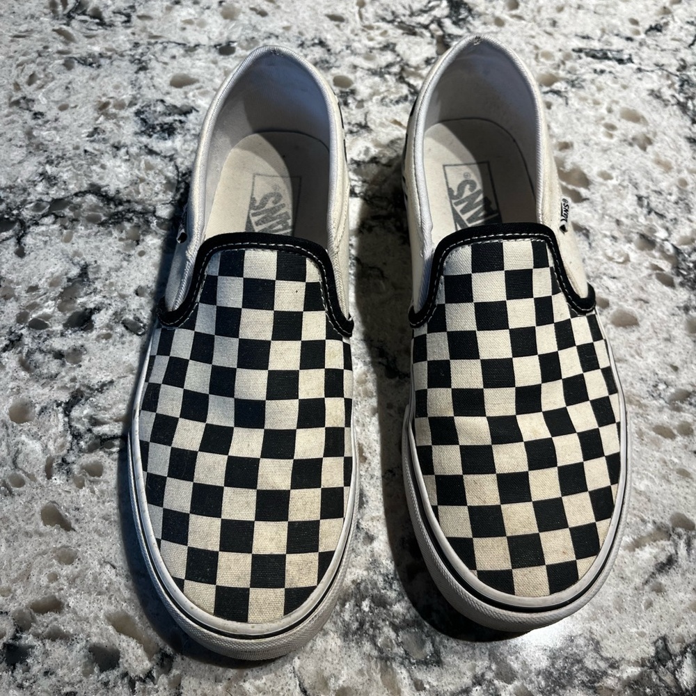 Black and White Checkered Vans